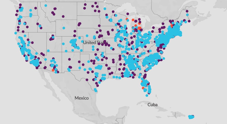 US PFAS Map 2023